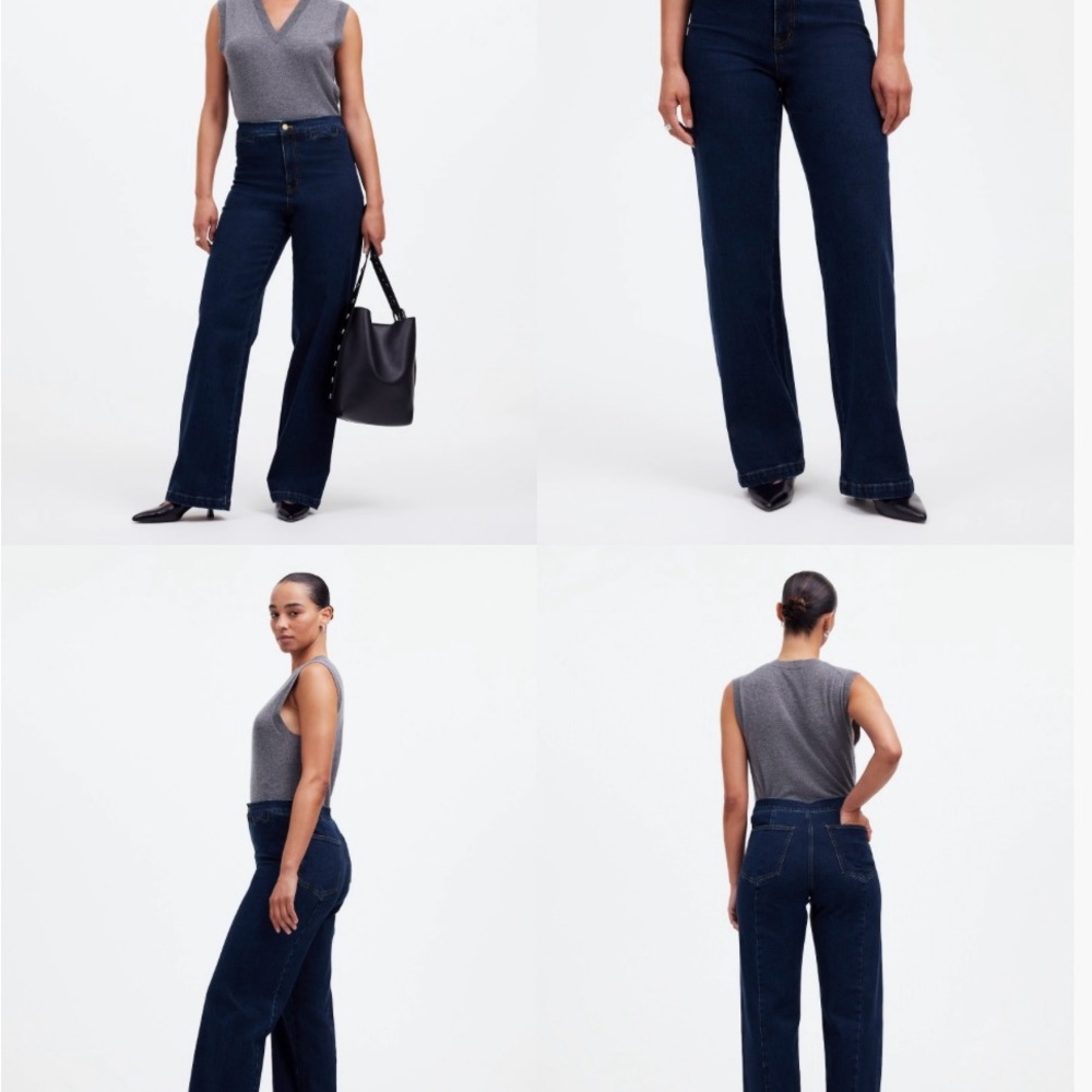 NWT Madewell Emmett Wide-Leg Jean